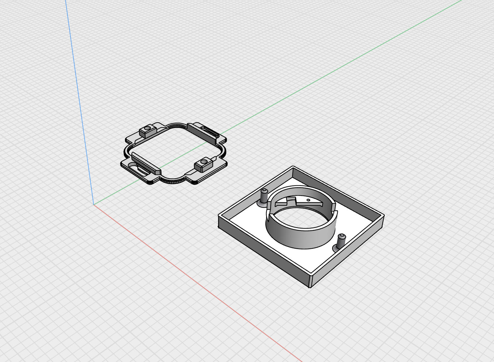 Prototype with a connection based on friction.